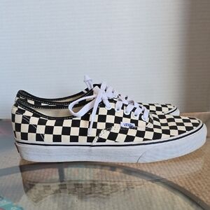 Vans Black and White Checkerboard Shoes